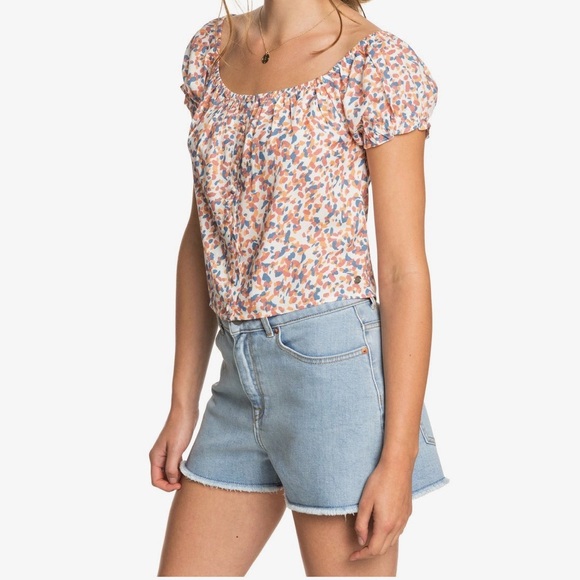 🔥ROXY Kissing The Swell Denim Shorts🔥 - Picture 7 of 10